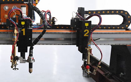 Large Format Gantry CNC Plasma Oxy-fuel Cutting Machine HZSG5000 4200x12500mm EDGE Connect